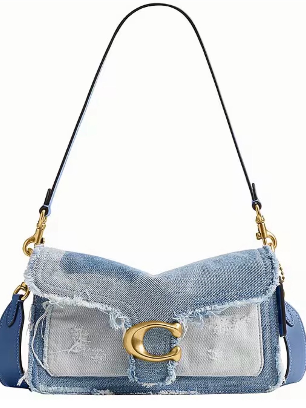 NWT COACH Tabby Shoulder Bag 26 with Repurposed Denim Patchwork